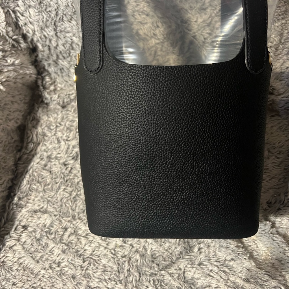 Black Textured Handbag new condition